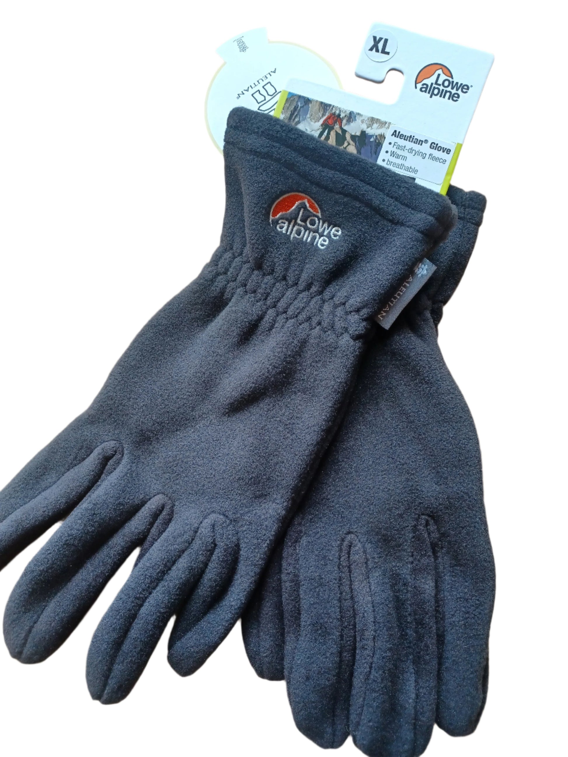 Black Lowe Alpine Fleece Gloves